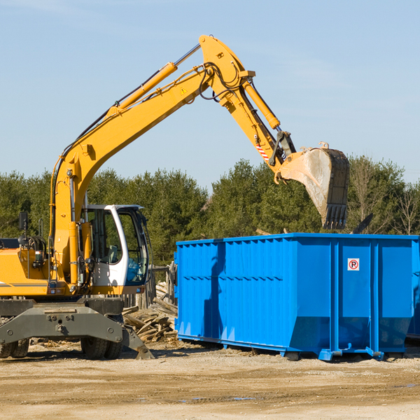 can i choose the location where the residential dumpster will be placed in Comanche County Texas